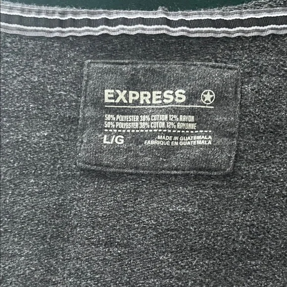 Express Black Zip Up Sweater for Men - Picture 9 of 9